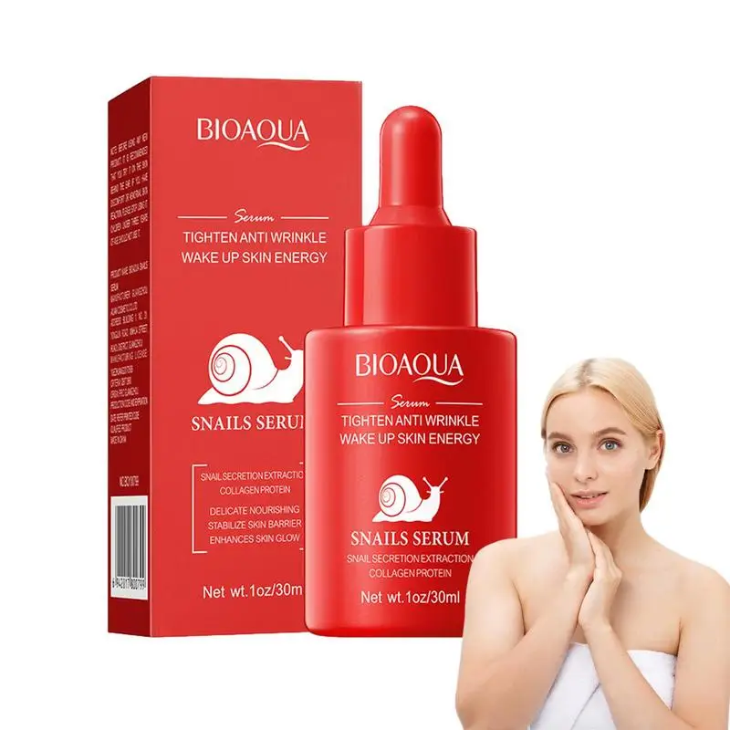 

Snail Moisturizer For Face Anti Age Firming Skin Repair Essence Moisturizer 30ml Hydrating Firming Brightening Facial Essence