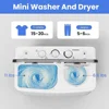 Portable Washing Machine Twin Tub Washer and 6.6 Lbs Spin Cycle Compact Washing Machine 3