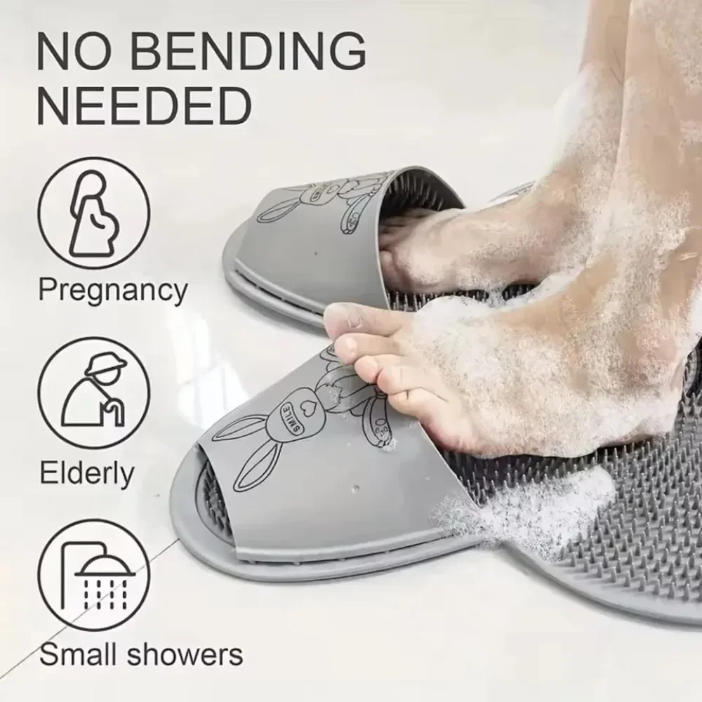 Wash feet, rub feet, silicone massage mats, bathroom anti slip mats, bathroom scrubbing floor mats, shower scrubbing mats 5