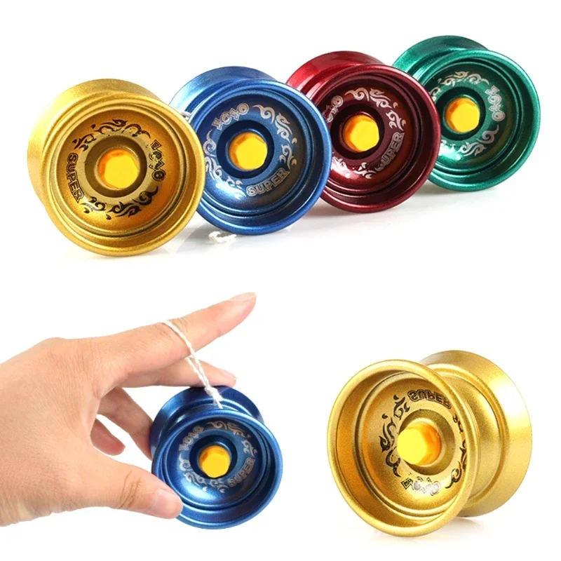 Professional Alumunum Alloy YoYo String Trick Yo-Yo Ball Classic Toys Y-axis Rotating Yoyo for Kids Simple Collectibles Toy 1pc