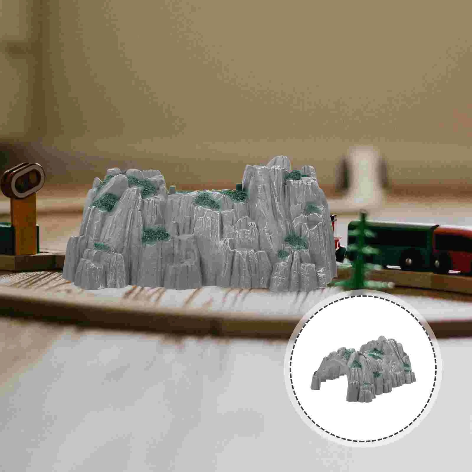 Train Tunnel Toy Train Accessory Plastic Rockery Railway Toys Model Train Scene Layout Props Bridge Expansion