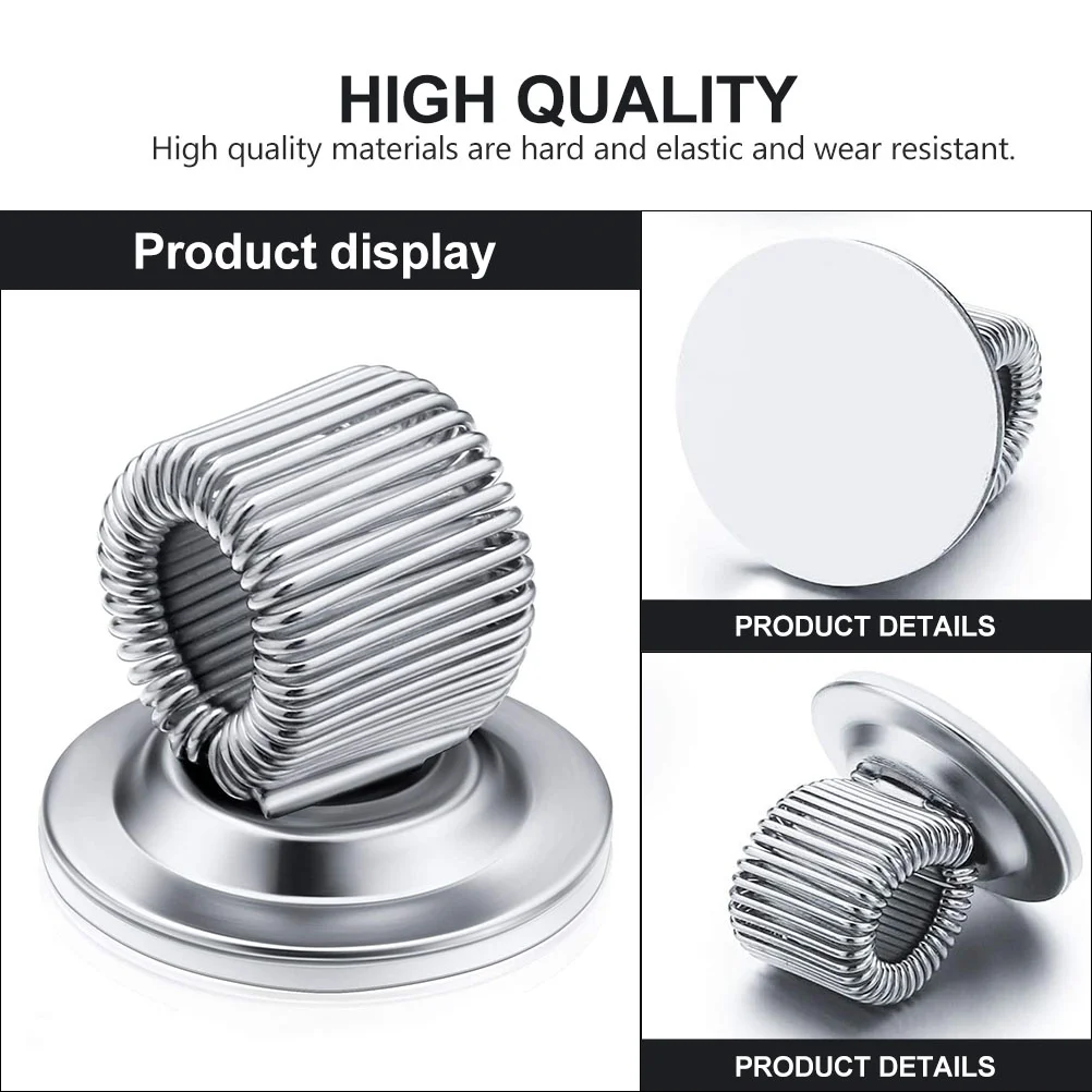 Metal Pen Spring Clip Holder Book Mark Stainless Steel Loop Organizer Iron Clamp Notebook Office accessories 12 Pcs