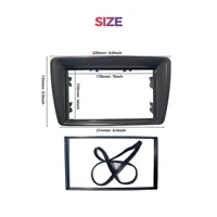 7 Inch Double DIN Car Frame for FIAT Panda 2003 2004 -2010 2011 2012  Black ABS Material Radio Dashboard Mounting Panel Kit - Image 3