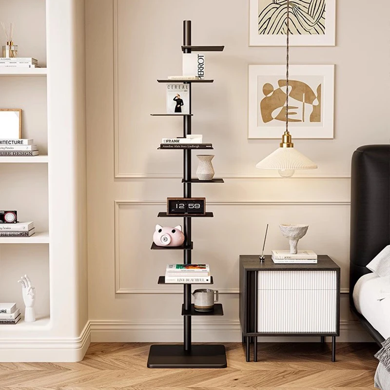 

Metal Industrial Wall Bookshelf Living Room Minimalist Kids Storage Shelve Bookshelf Modern Plant Estante Furniture For Bedroom