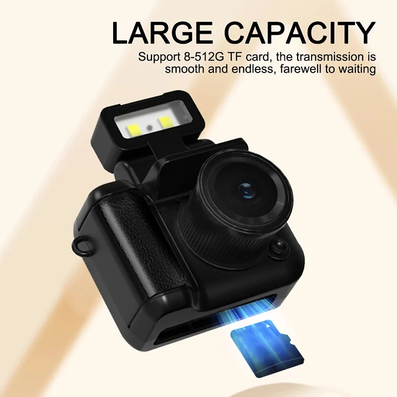Mini Monoreflexes Style Camera Cmos With Flash Lamp And Battery Dock Portable Vi
