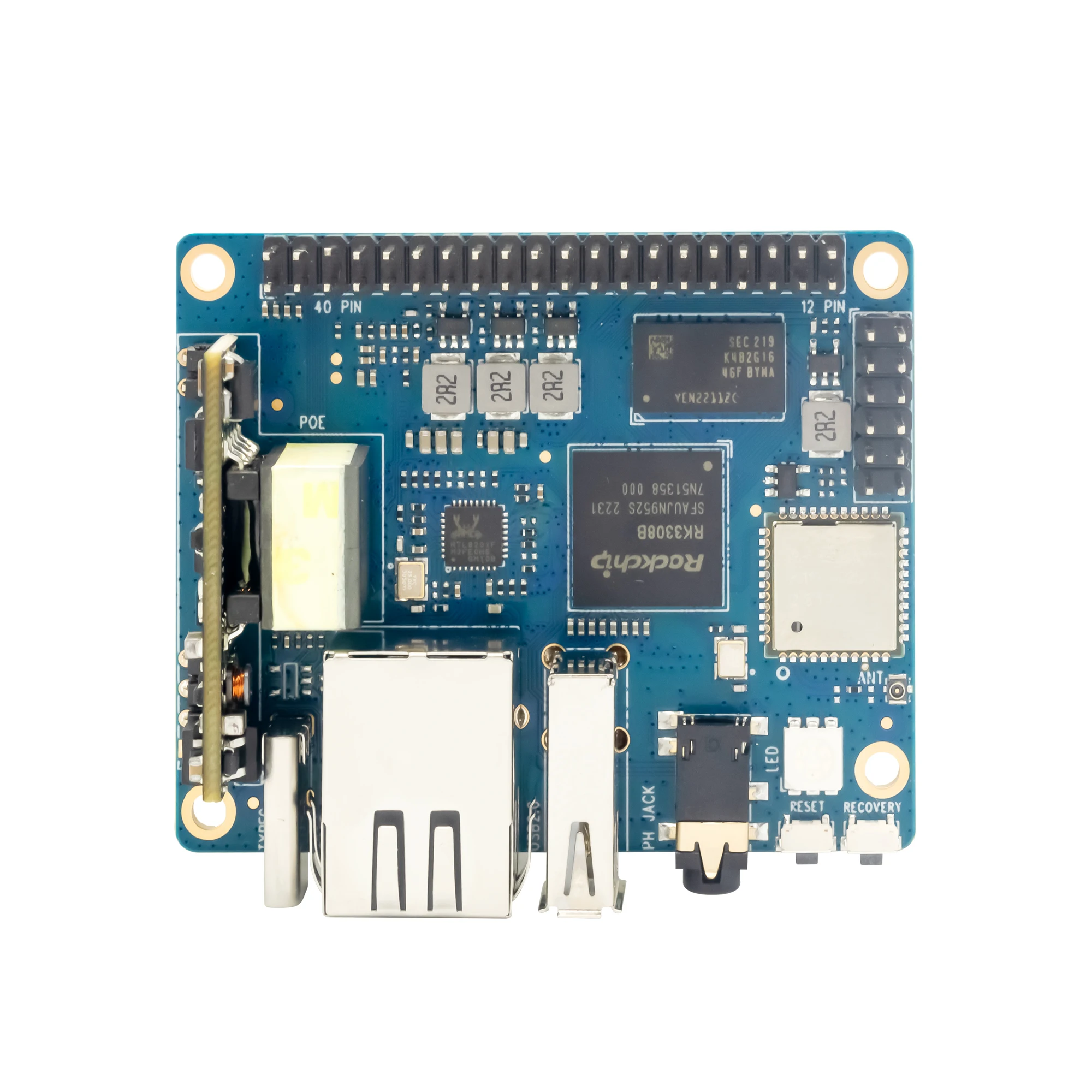 Banana pi Conselho de Desenvolvimento com Módulo Poe Bpi-p2 Pro Rockchip Rk3308 40 Pin Gpio 512m Ddr3 8g Emmc Suporta Wi-fi Bluetooth - Imagem 6