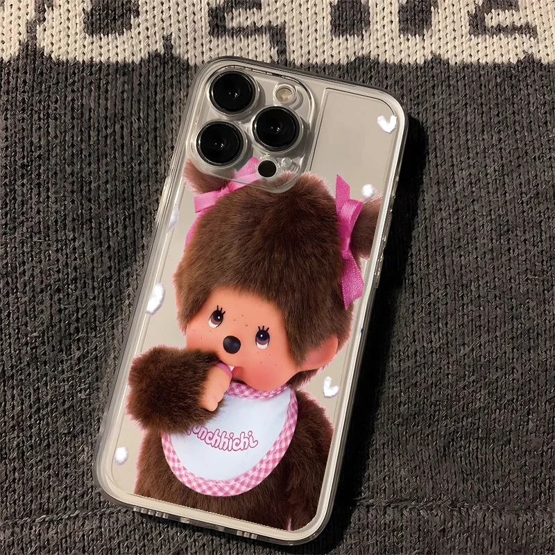 Cartoon Cute M-Monchhichis Clear Phone Case - Adorable Design & Durable Back Cover