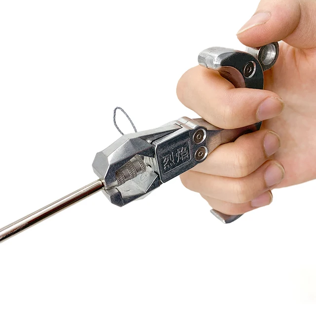 All-metal Material Slingshot Ammunition Releaser Fish Dart Release Ergonomic Design Convenient and Durable Quick Launch 4