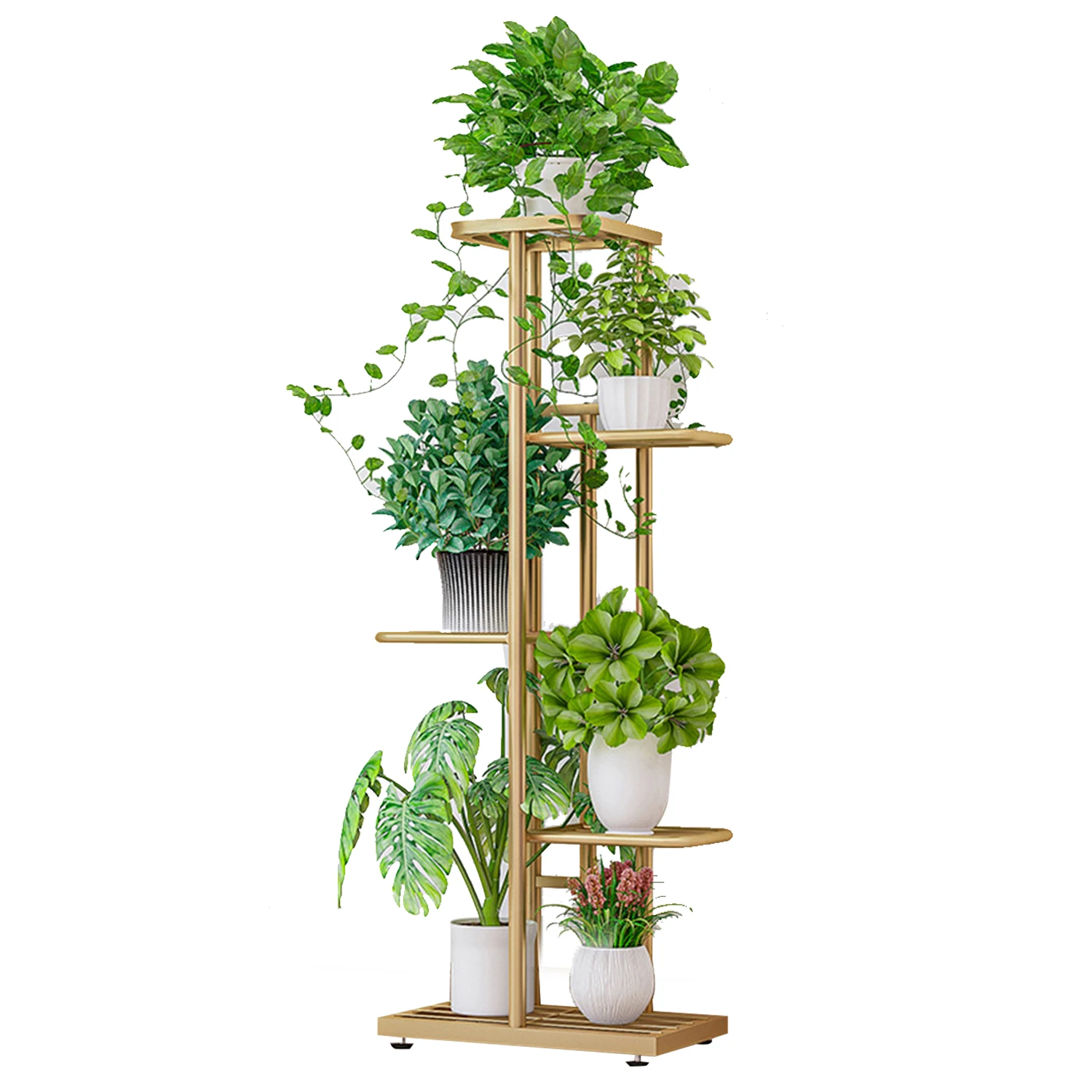 حامل زهور بوعاء داخلي ، رف نبات ، إطار دعم معدني ،...