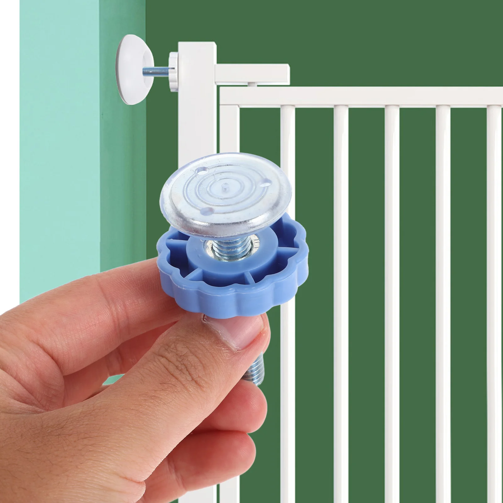 Safety Door Guardrail Baby Gate Extender Screws Extension Replacement Bannister Adapter Spindle Fence
