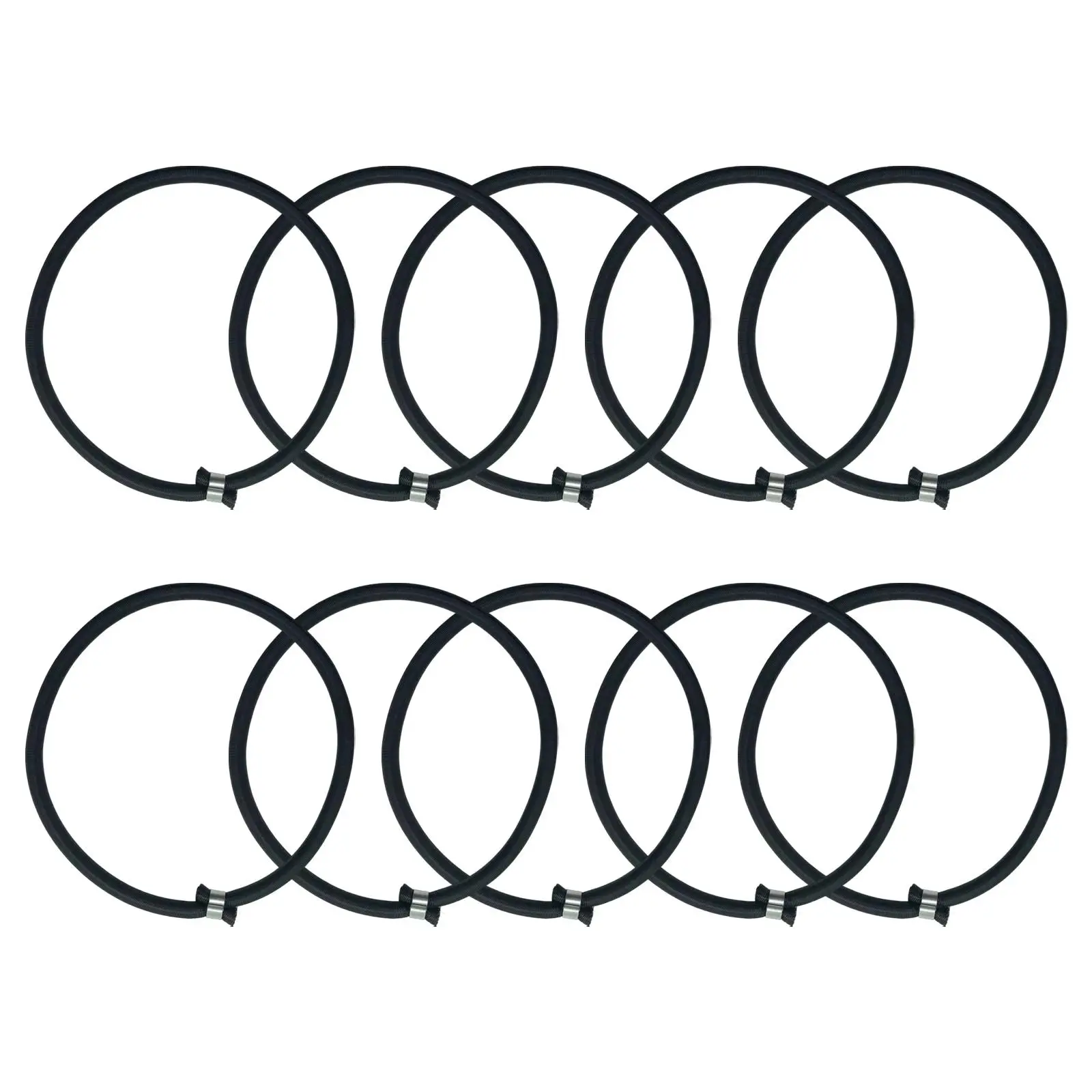 10Pcs Trampoline Elastic Rope 8mm Elastic Ties Bungee Cord Stretch Cord for Indoor Trampoline Tarp Fitness Trampoline Tent 5