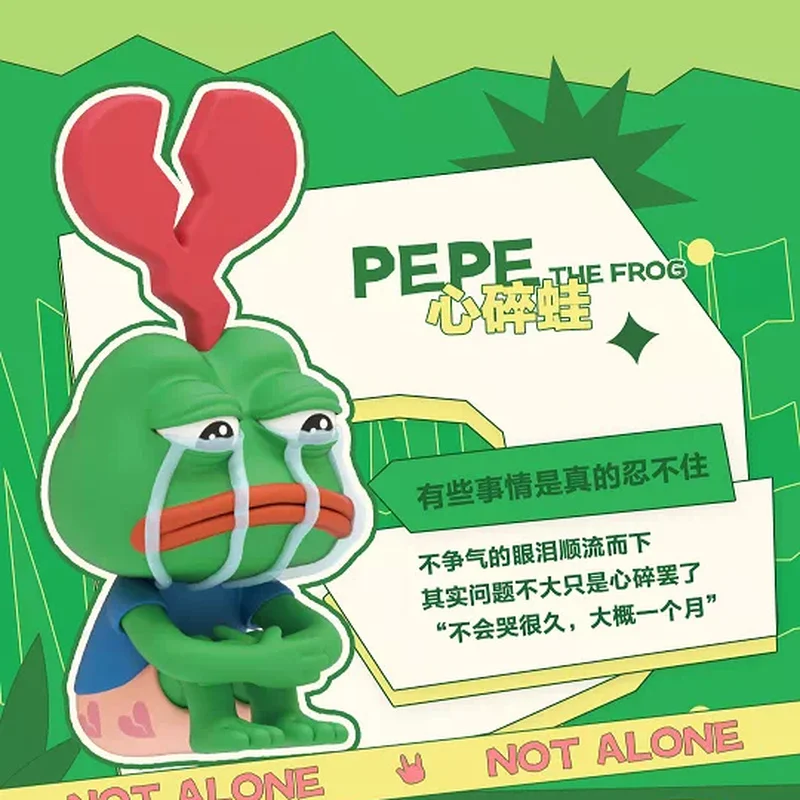 New Sad Frog Blind Box Pepe The Frog Not Alone Series Figures Model Tide Play Children Anime Action Toy Gift Funny Decoration