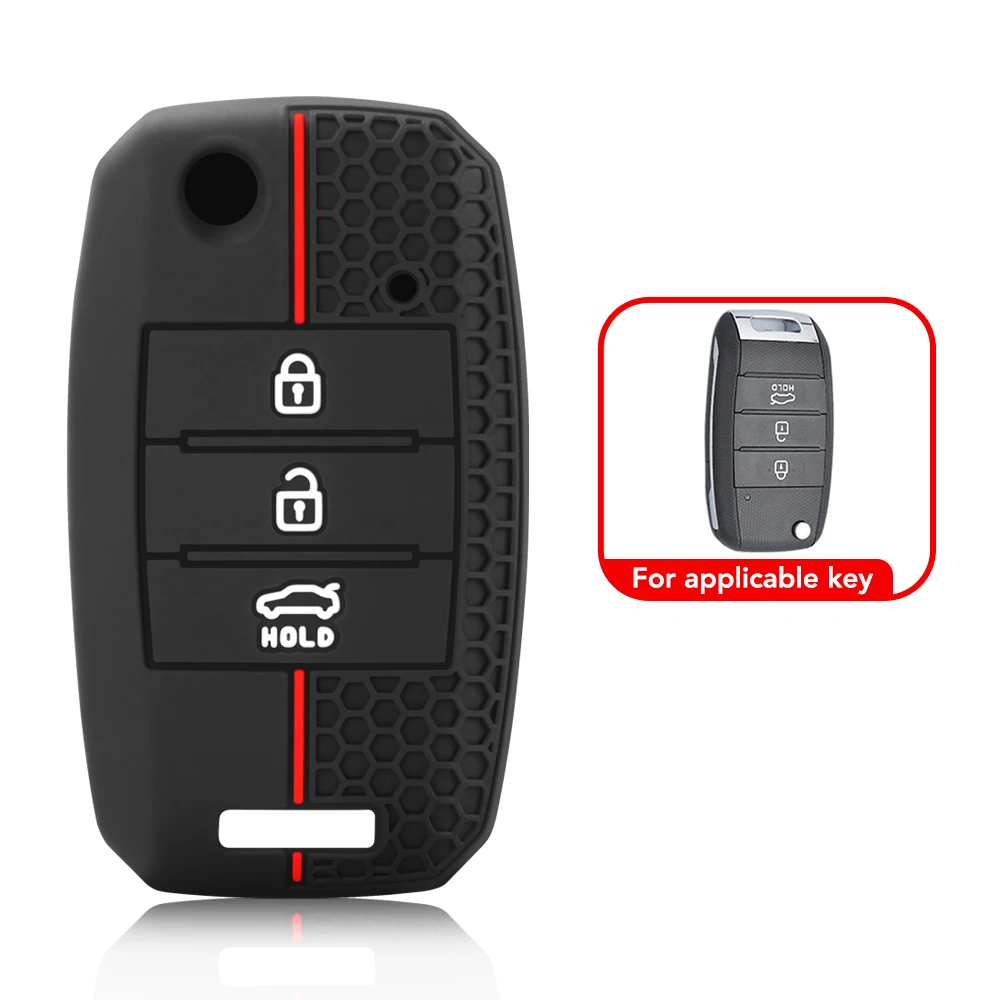 Silicone Key Cover Case for Kia Vehicles - Premium Protection