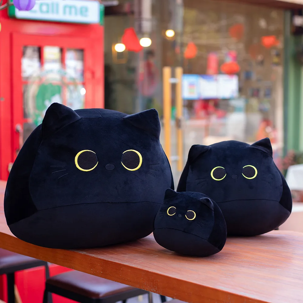 Cat Shaped Soft Plush Pillows Doll Cartoon Animal Stuffed Toys Girls Birthday Gifts Ornaments 18cm/40cm/55cm plush toys