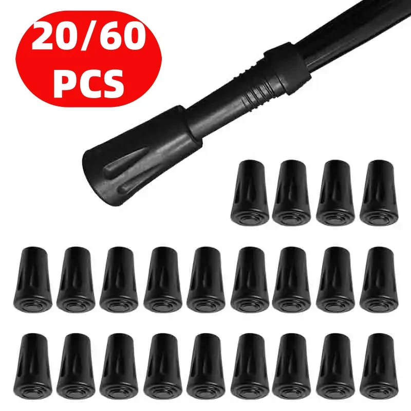 20-Pack Trekking Pole Rubber Protector Caps