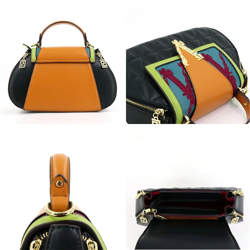 Ladies Handbag Embroidery Shoulder Bag