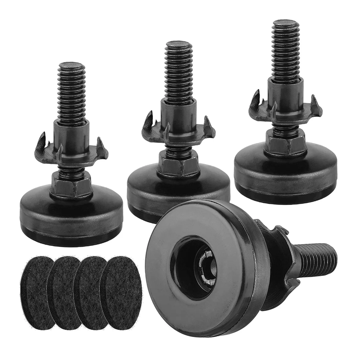 

4Pcs Furniture Levelers Heavy Duty Furniture Leveling Feet Adjustable Leg Levelers for Cabinets Tables Chairs Raiser