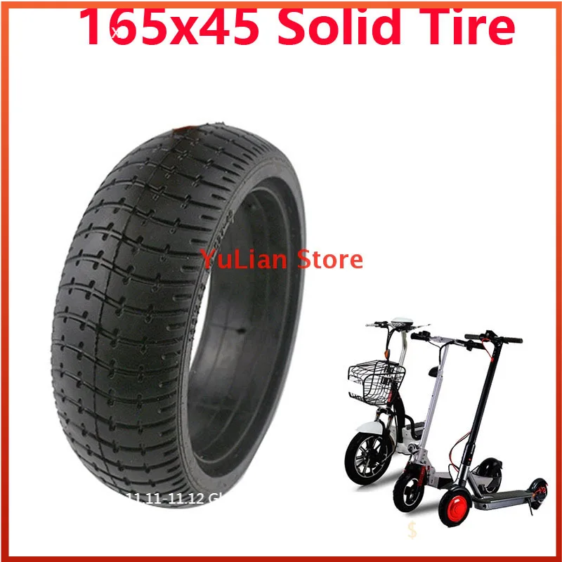 

165x45 Solid Tire 6.5 inch tyre for 6.5" Hoverboard Self Balancing Electric Scooter Spare Parts