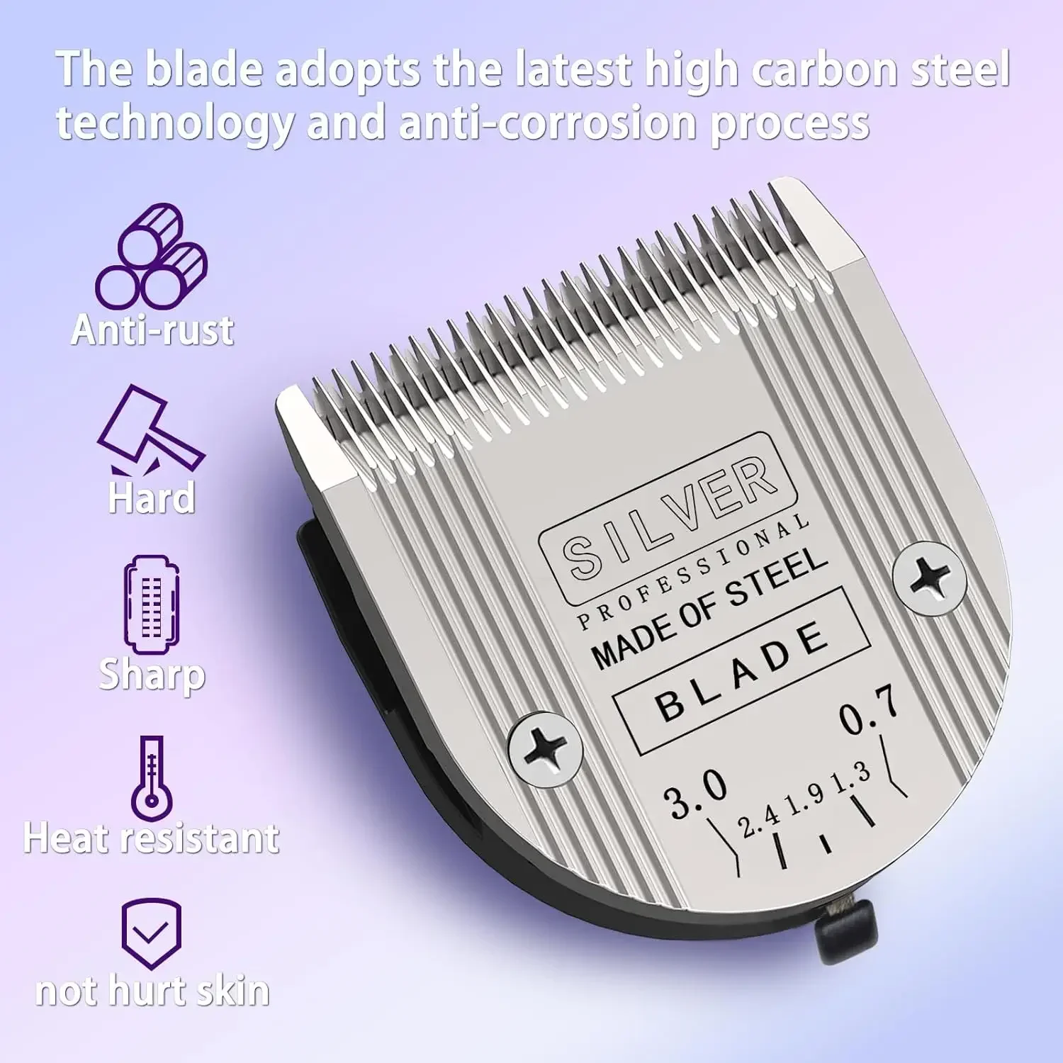 Electric Hair Trimmer Barber Hair Clipper Blade Pet Grooming Clipper Electric Shaver Blades Pet Dog Horse Hair Trimmer Detachable 5in1 Replacement Blade For Wahl Clippers Arcos Bravura,Chromado,Creativa,Figura,Motion