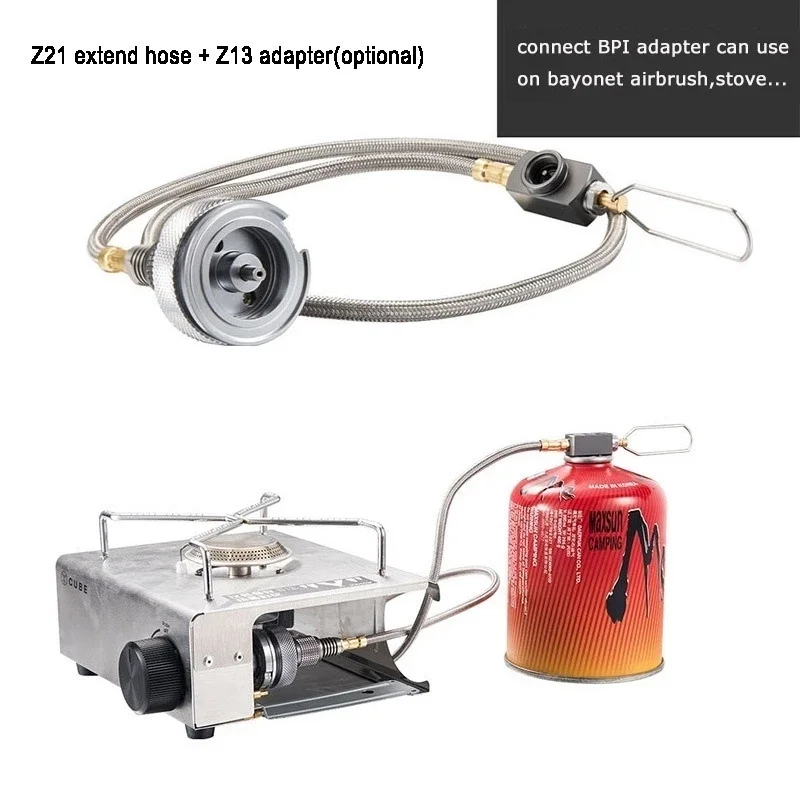 Camping Gas Canister Extent Hose Connector Outdoor Gas Stove With Valve And  Adapter, Camping Equipment Tank Adapter - AliExpress