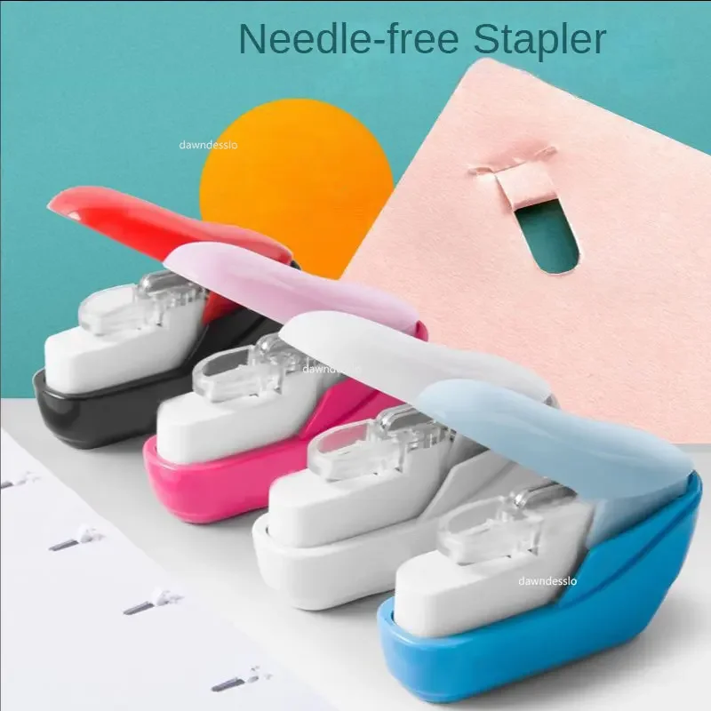 

Machine Paper Cute Stapleless Nails Free Stapling Staples Staple Mini Stapler Book No Without