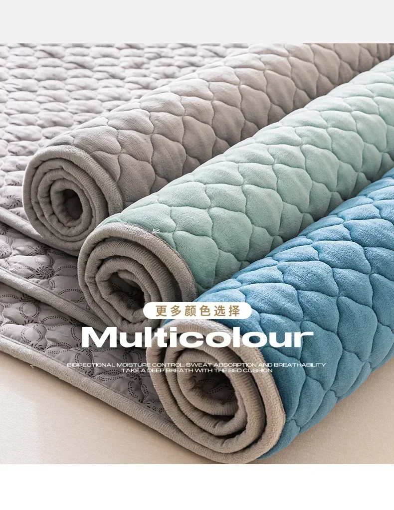 Mattress Topper Bed Cover Tatami Floor Mat Single Double Sheet