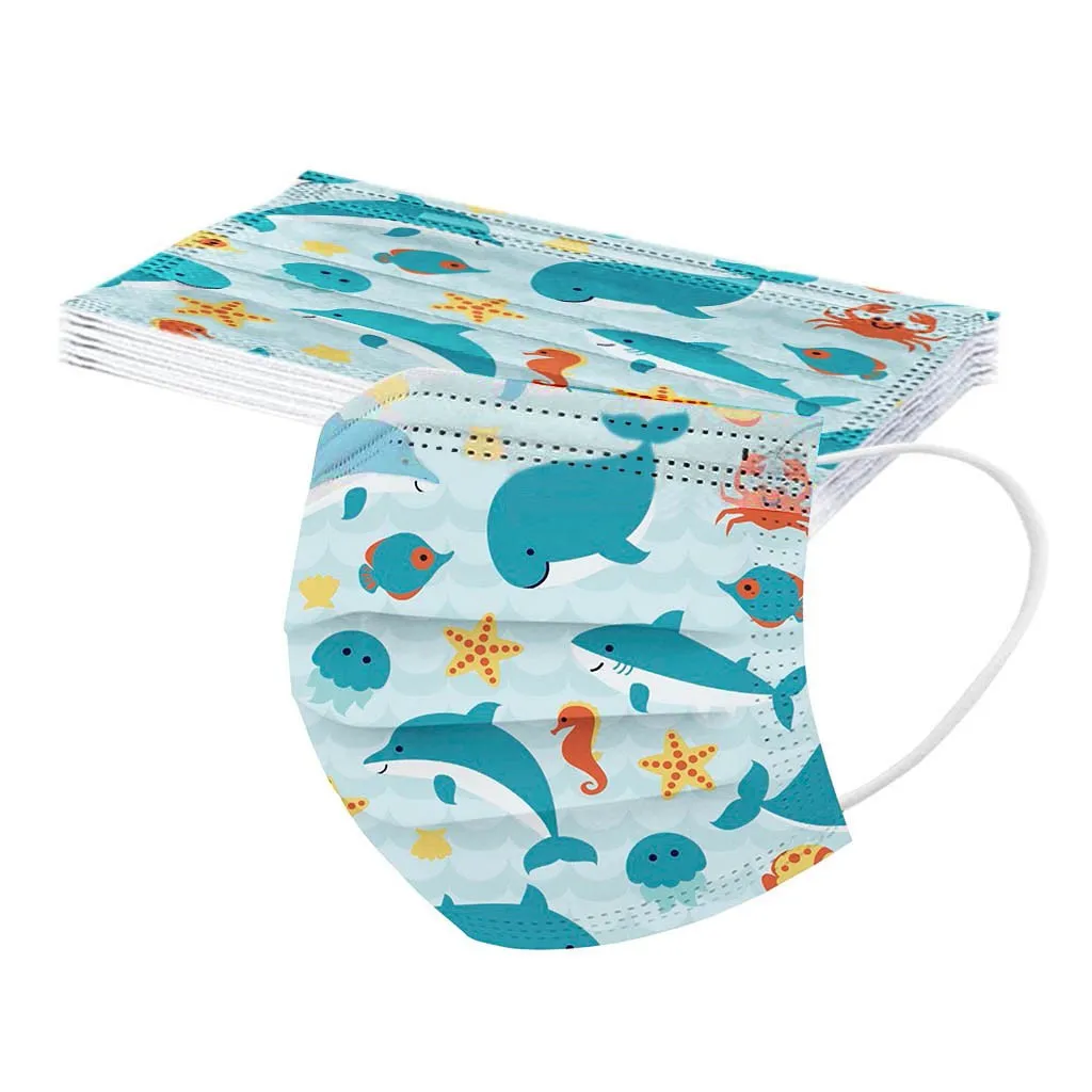 Children'S Mask Disposable Face Mask Industrial 3-Layer Face 50pc Cubre Bocas Desechables Disposable Mouths Covers маски