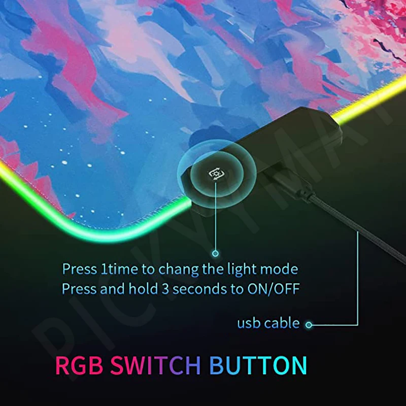 RGB ӿ 콺 е ũ Ŭ 콺 Ʈ, LED  ̸ 콺 е, XXL Ű Ʈ, ߱ ũ Ʈ, ƽ 콺 е Ʈ
