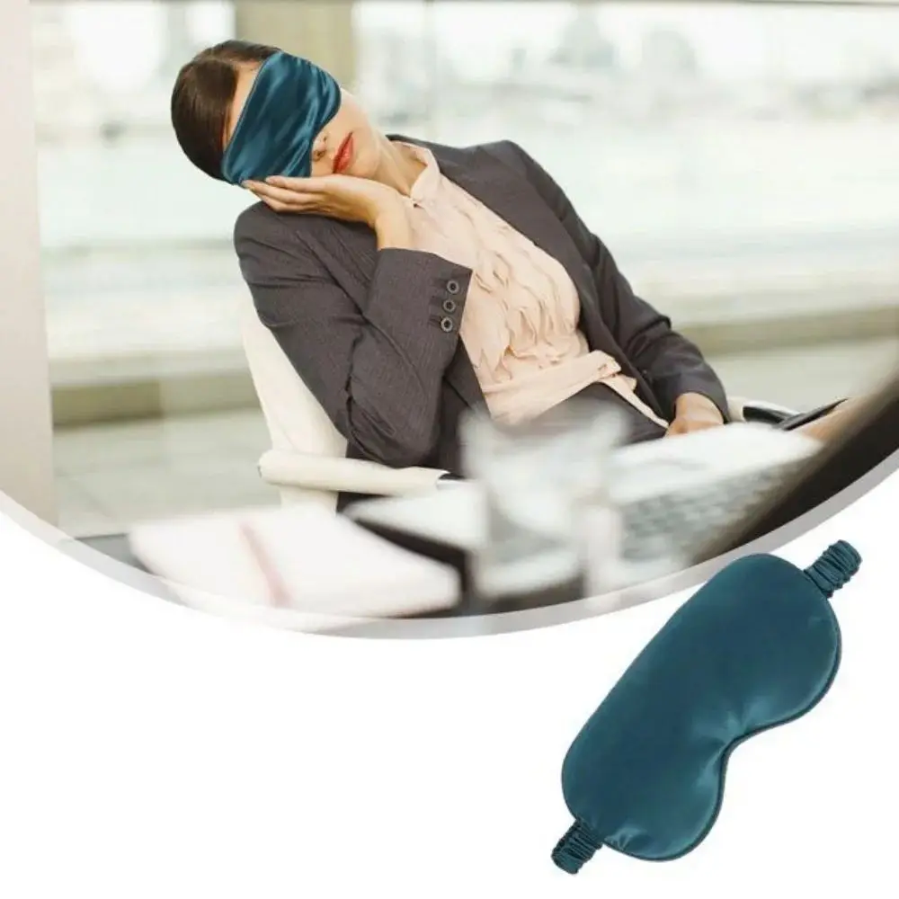 Sleep Eye Mask with Double-sided Imitation Silk Shading and Elastic Straps for Breathability sleep mask eye mask