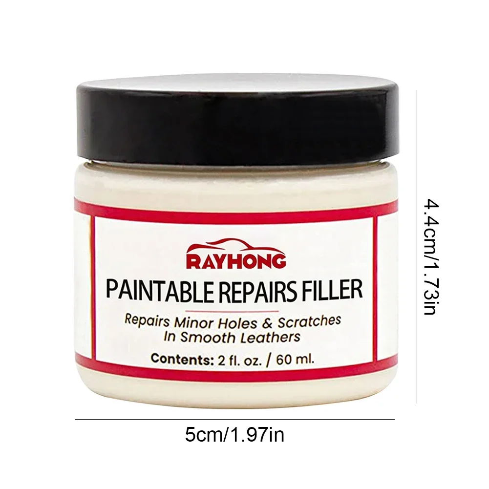 1-10PCS 60ml Leather Filling Paste Leather Filler Repair Car Repair Scratches Cracks Sofa Seat Leather Complementary Refurbishin 6