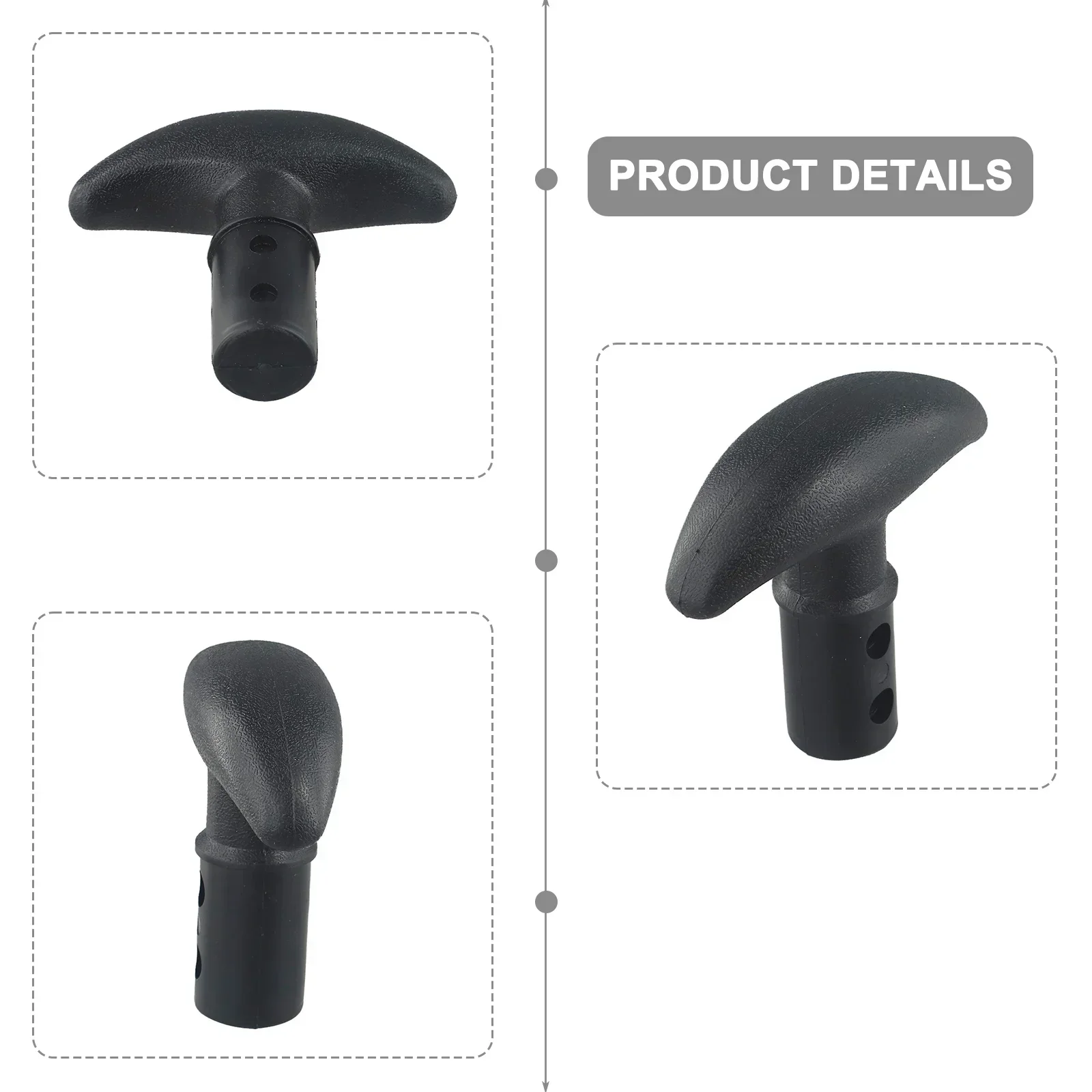 Kayak Paddle T Handle Lightweight Surfboard Stand Up Paddle Board T-shaped Grip Replacement Kayaking Accessories