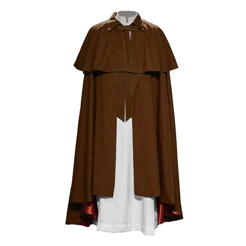 Capa de vampiro retro medieval para hombre, hecha a medida, ropa de calle de moda para hombre, chaqueta informal de estilo largo con un botón