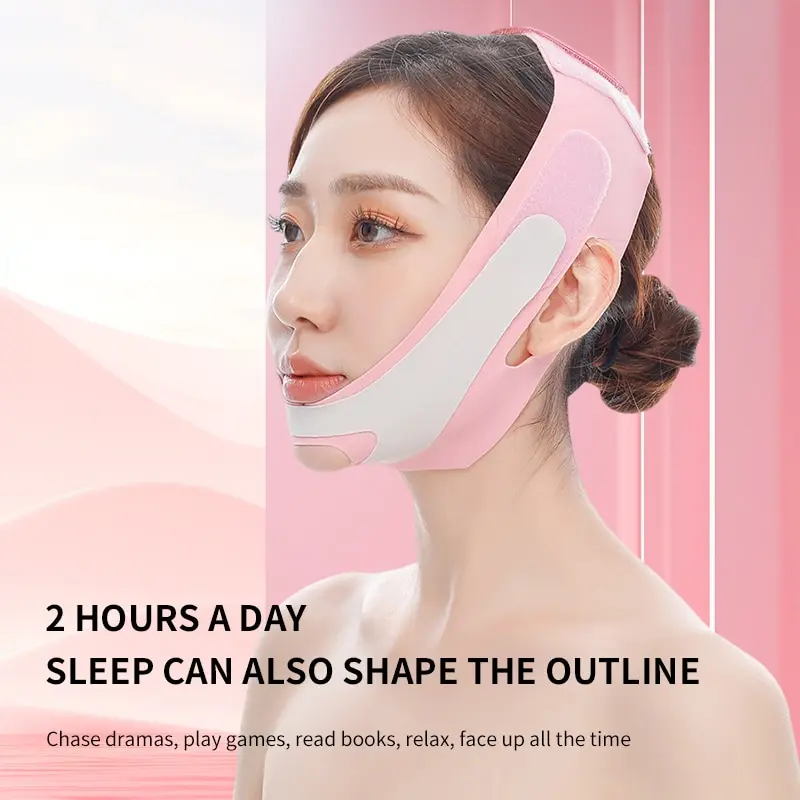 Face Shaping Bandage 1 PCS TPU Mandibular Elastic Band Facial Care Tool Facial Bandage Lifting Sleep Small V Face Mask To Remove Double Chin
