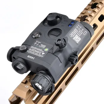Tactical UHP AN PEQ-15 IR Red Dot Sight Blue Green Version Fit 20mm Rail Weapon Led Scout Light Airsoft Accesory Hunting Laser 3