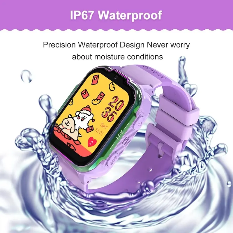 Children's Smart Watch 4G GPS Track Video Call Camera SOS Waterproof Display Location LBS Tracker Smart Phone Watch