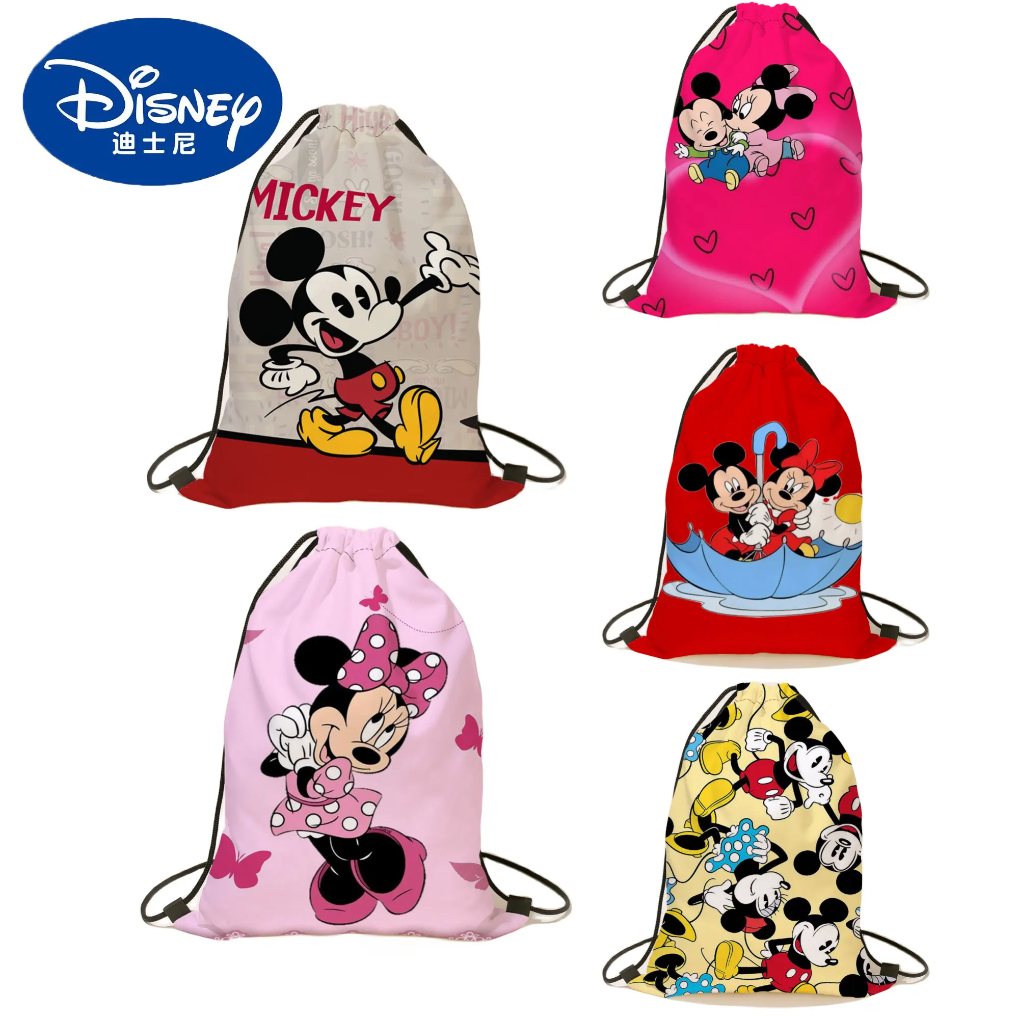 Disney Mickey Mouse Storage Bags Anime Printing Makeup Bag Cute Pouchs Bag Cartoon Women Mini Cosmetic Bag Custom Pattern Gifts 1