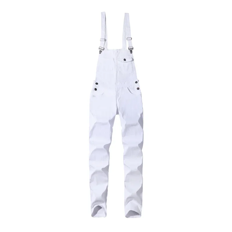 Fashion Youth Strap Pants Streetwear Male Slim Fit Splicing Pocket Straight Trousers Four Seasons Daily Casual Men's Clothing 23 2