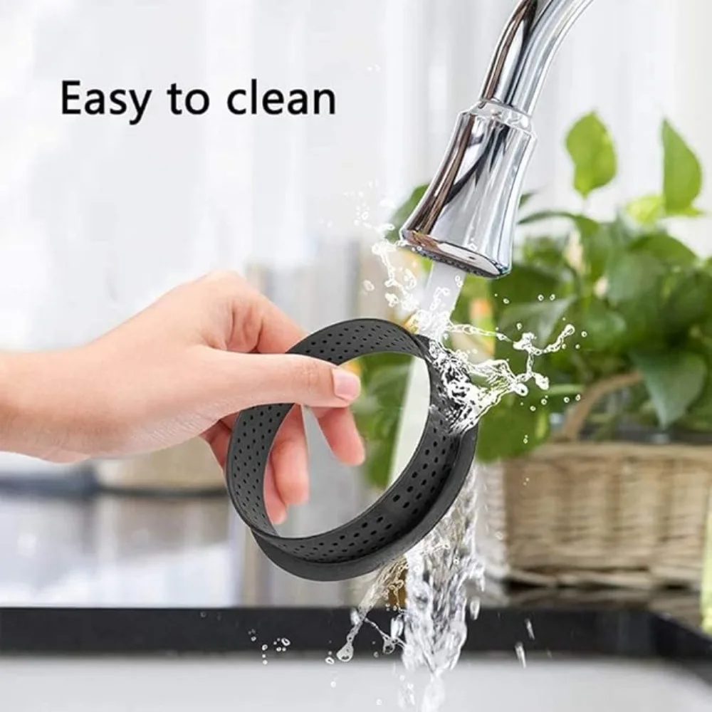 20PCS Torte Ring Perforierte Kuchen Runde Kunststoff Formen DIY Mousse Kuchen Hamburger Nicht Stick Backformen Form für Home Backen werkzeuge – Detail 6