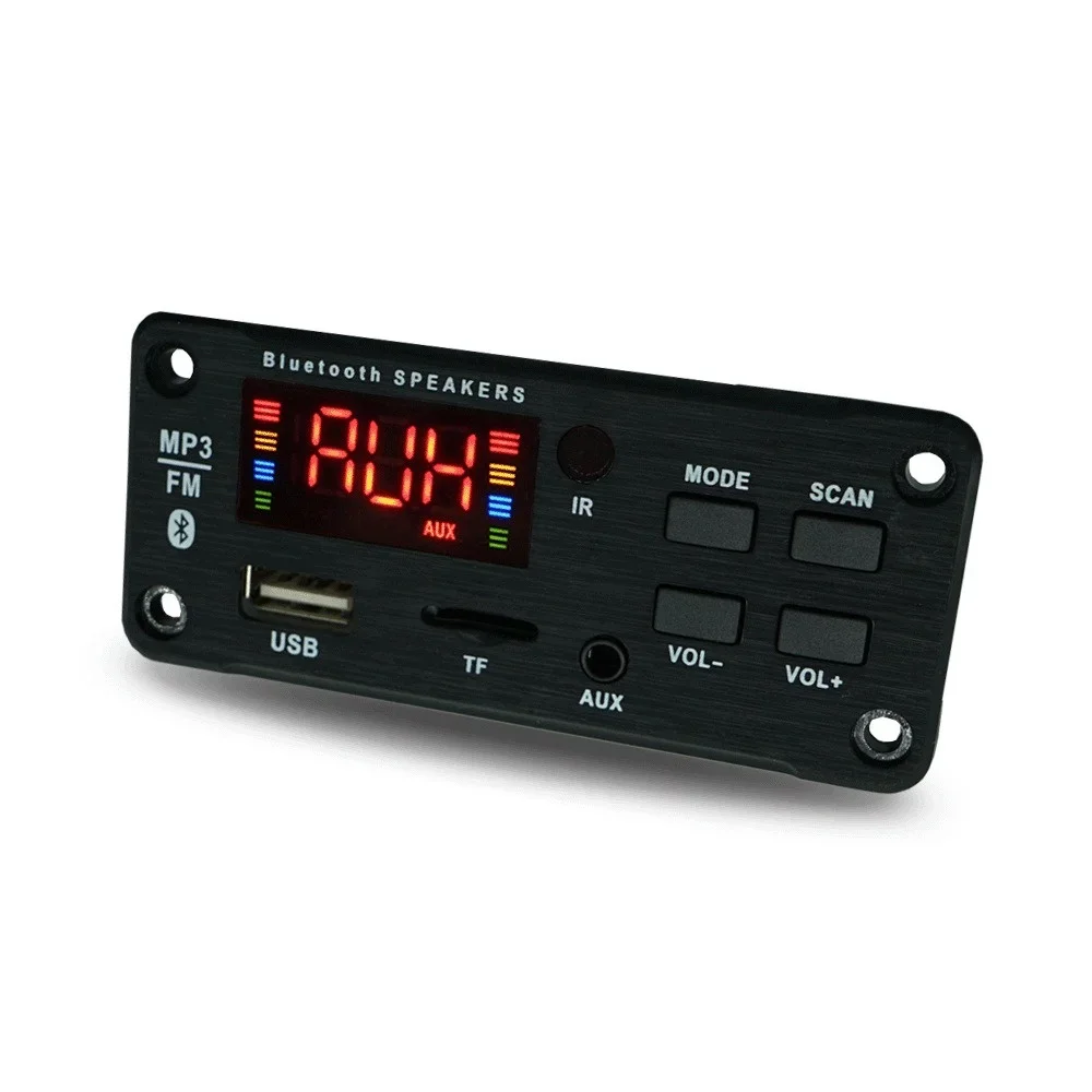 MP3 WMA Bluetooth Decoder Board DC 5V 12V Car Audio Decoder Module USB FM TF Radio AUX input with Recording audio music player bluetooth audio module ipod lcd display