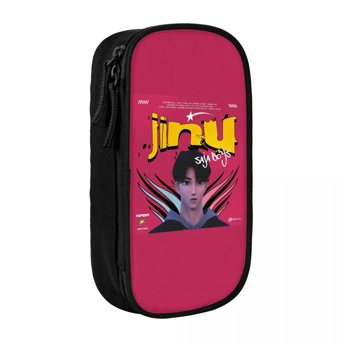 Jinu Saja Boys K-pop Demon Hunters 90s Bootleg Pencil Case School