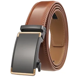 New Overbearing Cow-head Belt Men's Leather Automatic Buckle Casual Cowhide Belt Men's Fashion Belt LY136-22033-2