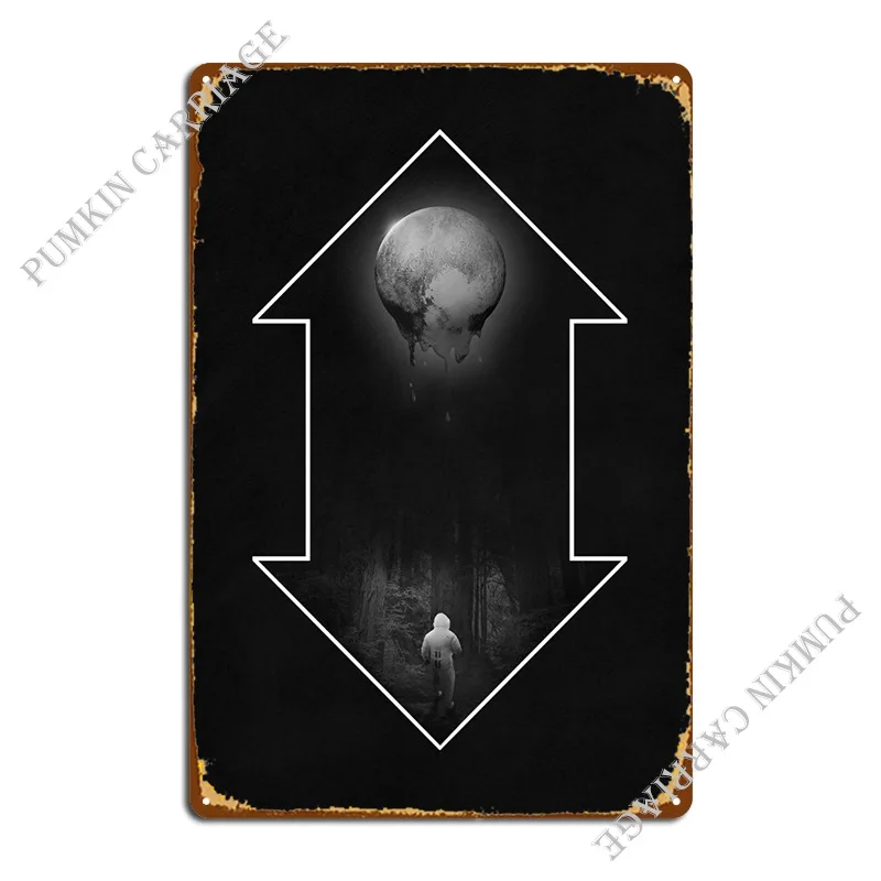 Plutos Melting Metal Platform Cinema Home Custom Cinema Tin Sign Poster