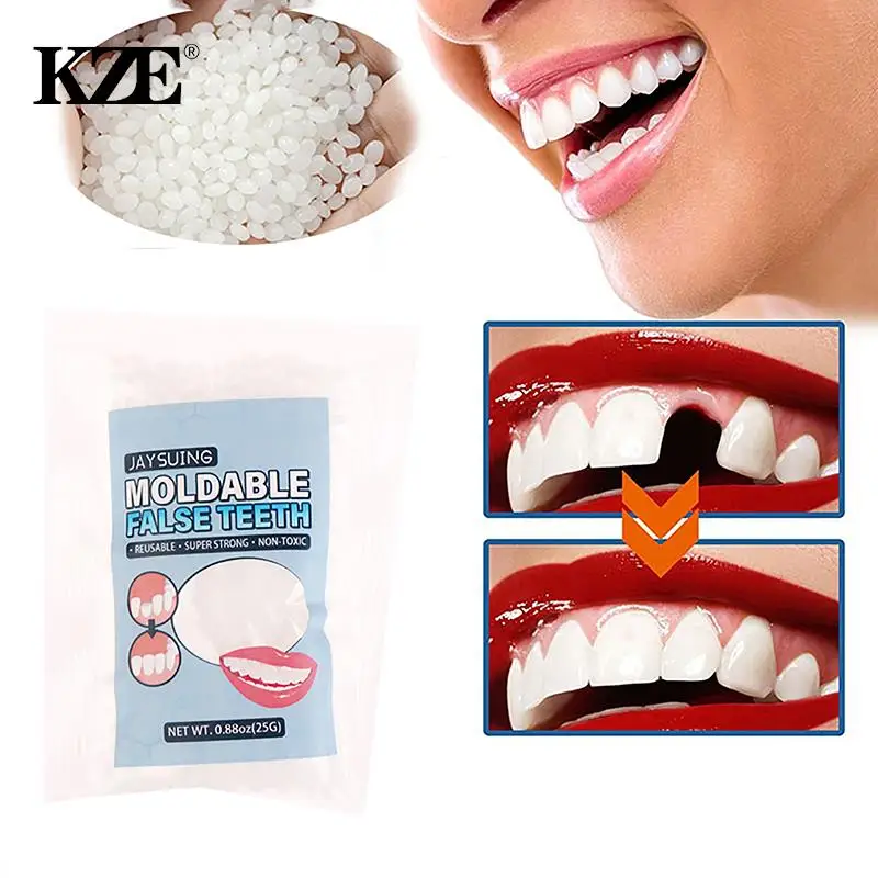 Resina 25G Kit Di Riparazione Dei Denti Temporanei Denti E Spazi Vuoti Falseteeth Colla Solida Protesi Adesiva Sbiancamento Dei Denti Bellezza Dei Den