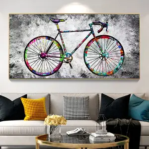 Cuadros Decorativos Bicicleta Mariposas Vintage (120x60 Cm)