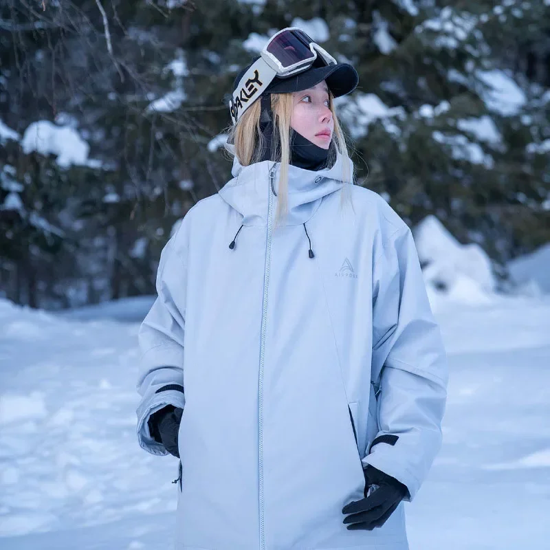 Loose Winter Warm Ski Jackets New Women Men's Skiing Clothing Tops 3L Snowboarding Overcoats Outdoor Thickened Windproof