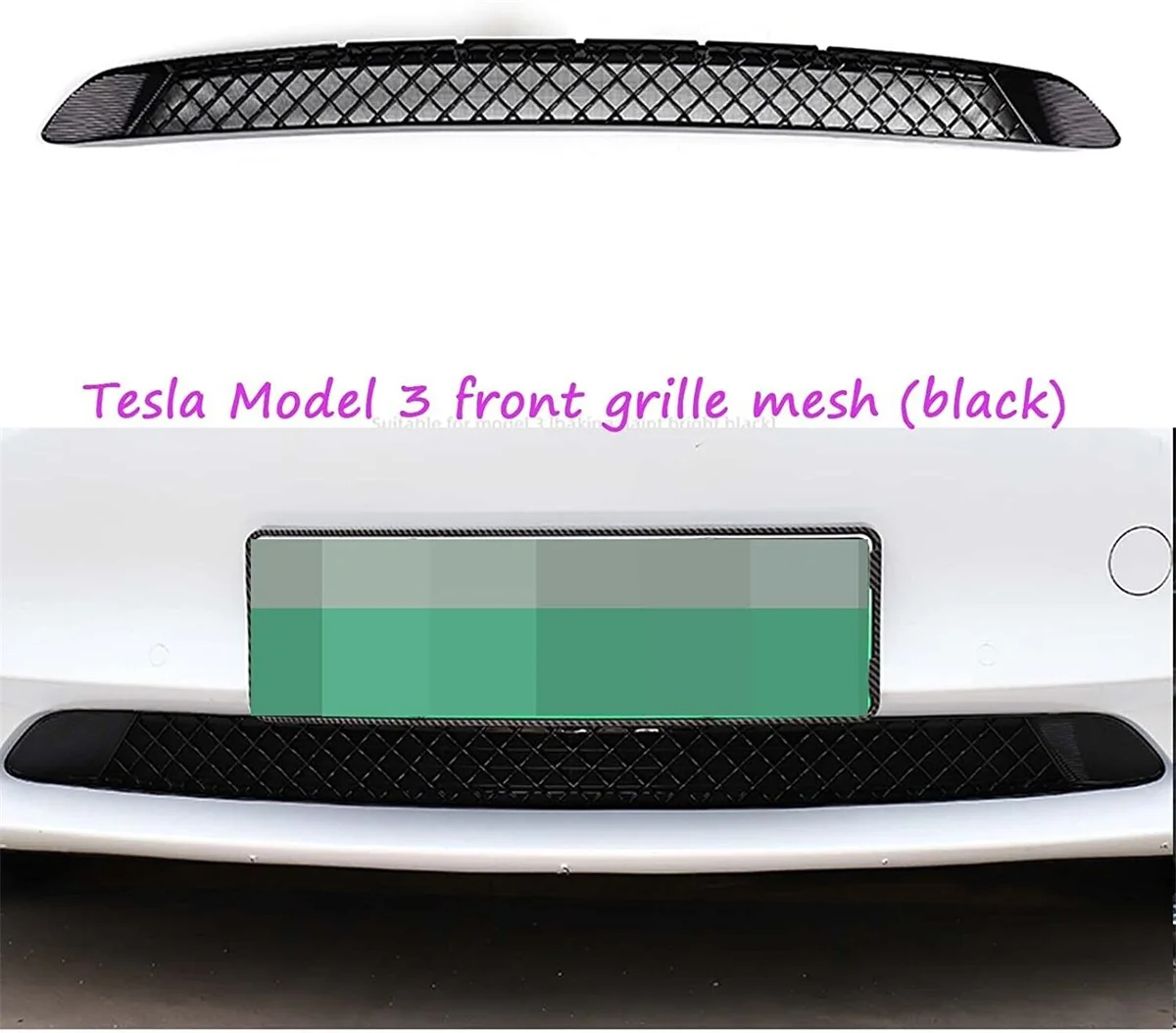 

Подходит для передней решетки радиатора Tesla Model 3 ABS, сетчатые вставки для бампера