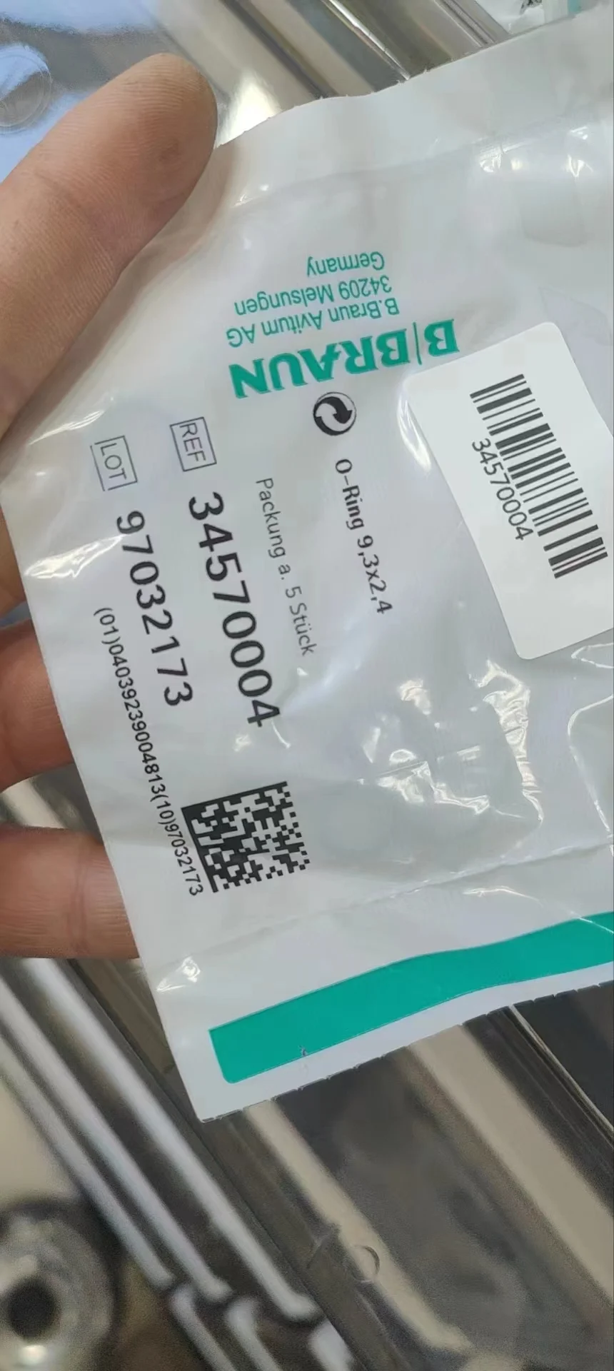 

PN:34570004 уплотнительное кольцо 9,3x2,4 для Braun (новое, оригинальное)