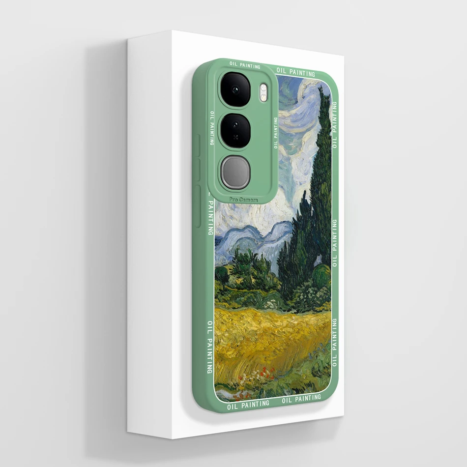 Fashionable Soft Liquid Silicone Phone Case, Compatible with Select Vivo Models, in Chic Back Cover Design