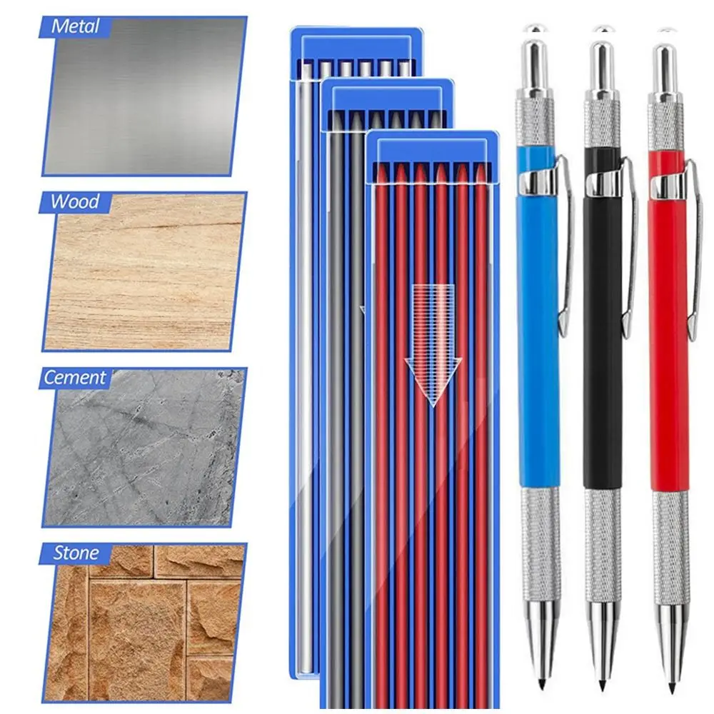 Premium Metal Mechanical Sketch Pencil - 2.0mm Propelling Drawing and Writing Tool