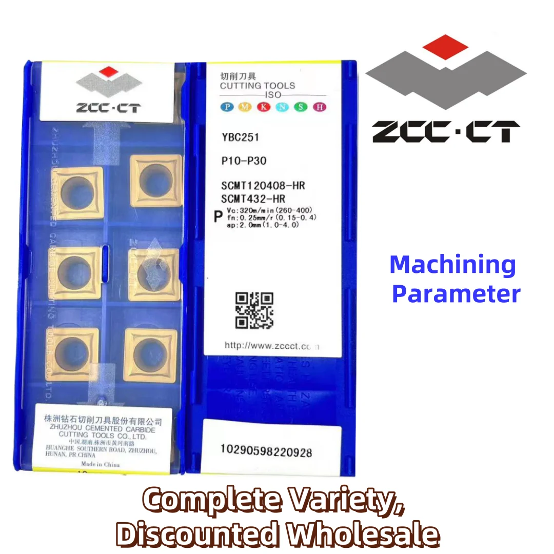 

ZCC SCMT120408-HR SCMT YBC251/YBC252/YBC351/YBD152/YBC151/YBC152/YBD102/YBD151 карбидные вставки CNC токарный инструмент 10 шт. (1 коробка)